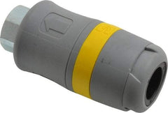 Parker - 3/8 Female NPTF Industrial Pneumatic Hose Coupler - Polyamide, 3/8" Body Diam - USA Tool & Supply