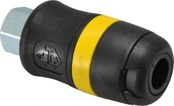 Parker - 1/4 Female NPTF Industrial Pneumatic Hose Coupler - Polyamide, 1/4" Body Diam - USA Tool & Supply