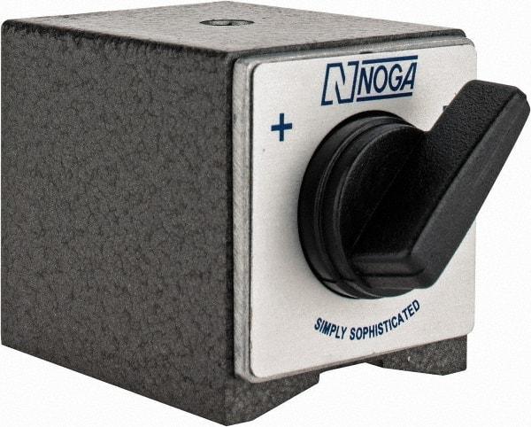 Noga - 60mm Long x 50mm Wide x 55mm High Magnetic Indicator Base with On/Off Switch - 176 Lb Magnetic Pull - USA Tool & Supply