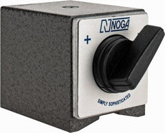Noga - 60mm Long x 50mm Wide x 55mm High Magnetic Indicator Base with On/Off Switch - 176 Lb Magnetic Pull - USA Tool & Supply