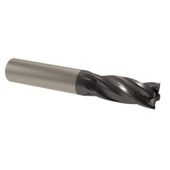 M.A. Ford - 1", 4 Flute, Single End, Solid Carbide, 0.045" Corner Radius End Mill - 4" OAL, 35/38° Helix, Right Hand Flute, 1-1/2" LOC, Right Hand Cut - USA Tool & Supply