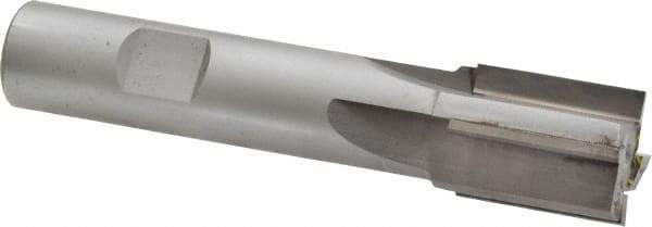 Made in USA - 3/4", 1" LOC, 5/8" Shank Diam, 3-5/8" OAL, 4 Flute, Carbide-Tipped Square End Mill - Single End, Uncoated, Straight Flute, Right Hand Cut - USA Tool & Supply