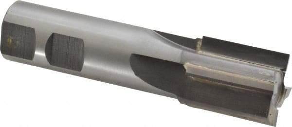 Made in USA - 1", 1-1/4" LOC, 7/8" Shank Diam, 4" OAL, 4 Flute, Carbide-Tipped Square End Mill - Single End, Uncoated, Straight Flute, Right Hand Cut - USA Tool & Supply