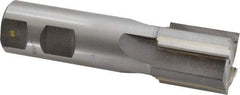 Made in USA - 1-1/8", 1-1/4" LOC, 1" Shank Diam, 4-1/4" OAL, 4 Flute, Carbide-Tipped Square End Mill - Single End, Uncoated, Straight Flute, Right Hand Cut - USA Tool & Supply