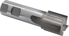 Made in USA - 1-1/4", 1-1/4" LOC, 1" Shank Diam, 4-1/4" OAL, 4 Flute, Carbide-Tipped Square End Mill - Single End, Uncoated, Straight Flute, Right Hand Cut - USA Tool & Supply