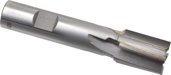 Made in USA - 3/4", 1" LOC, 5/8" Shank Diam, 3-5/8" OAL, 4 Flute, Carbide-Tipped Square End Mill - Single End, Uncoated, Spiral Flute, 6° Helix, Right Hand Cut, Right Hand Flute - USA Tool & Supply