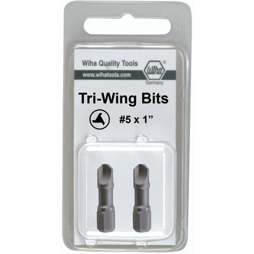 Tri-Wing Insert Bit #5 × 25mm (2 Bit Pack) - USA Tool & Supply