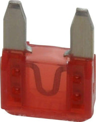 Cooper Bussmann - 10 Amp, 32 VDC, Bussmann ATM-10, Fast Acting Automotive Fuse - 0.43" Long, Red, Littlefuse MIN010, Ferraz Shawmut AF2-10 - USA Tool & Supply