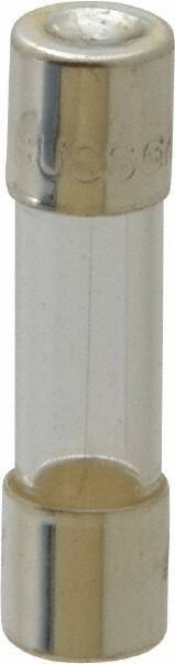 Cooper Bussmann - 250 VAC, 32 VDC, 0.2 Amp, Fast-Acting Miniature Glass Fuse - 20mm OAL, 10 at 125 V kA Rating, 5mm Diam - USA Tool & Supply