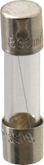 Cooper Bussmann - 250 VAC, 32 VDC, 0.8 Amp, Fast-Acting Miniature Glass Fuse - 20mm OAL, 10 at 125 V kA Rating, 5mm Diam - USA Tool & Supply