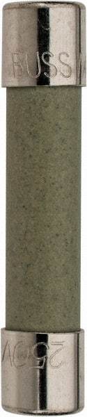 Cooper Bussmann - 250 VAC, 0.1 Amp, Time Delay Miniature Ceramic Fuse - 1-1/4" OAL, 1/4" Diam - USA Tool & Supply
