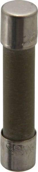 Cooper Bussmann - 250 VAC, 3 Amp, Time Delay Miniature Ceramic Fuse - 1-1/4" OAL, 1/4" Diam - USA Tool & Supply