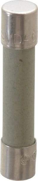 Cooper Bussmann - 250 VAC, 6.25 Amp, Time Delay Miniature Ceramic Fuse - 1-1/4" OAL, 1/4" Diam - USA Tool & Supply