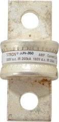 Cooper Bussmann - 160 VDC, 300 VAC, 350 Amp, Fast-Acting General Purpose Fuse - Bolt-on Mount, 2-3/4" OAL, 20 at DC, 200 at AC (RMS) kA Rating, 1" Diam - USA Tool & Supply