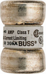 Cooper Bussmann - 160 VDC, 300 VAC, 40 Amp, Fast-Acting General Purpose Fuse - 7/8" OAL, 20 at DC, 200 at AC (RMS) kA Rating, 9/16" Diam - USA Tool & Supply