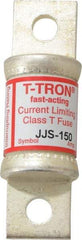 Cooper Bussmann - 600 VAC, 150 Amp, Fast-Acting General Purpose Fuse - Bolt-on Mount, 3-1/4" OAL, 200 at AC (RMS) kA Rating, 7/8" Diam - USA Tool & Supply