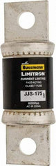 Cooper Bussmann - 600 VAC, 175 Amp, Fast-Acting General Purpose Fuse - Bolt-on Mount, 3-1/4" OAL, 200 at AC (RMS) kA Rating, 7/8" Diam - USA Tool & Supply