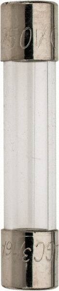 Cooper Bussmann - 250 VAC, 32 VDC, 0.19 Amp, Fast-Acting Miniature Glass Fuse - 1-1/4" OAL, 10 at 125 V kA Rating, 1/4" Diam - USA Tool & Supply