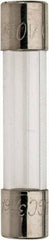 Cooper Bussmann - 250 VAC, 32 VDC, 0.19 Amp, Fast-Acting Miniature Glass Fuse - 1-1/4" OAL, 10 at 125 V kA Rating, 1/4" Diam - USA Tool & Supply