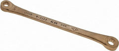 Ampco - 5/16" x 3/8" 12 Point Offset Box Wrench - Double End, 7-3/4" OAL, Aluminum Bronze - USA Tool & Supply