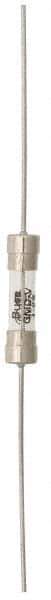 Cooper Bussmann - 250 VAC, 32 VDC, 0.125 Amp, Time Delay Miniature Glass Fuse - 20mm OAL, 10 at 125 V kA Rating, 5mm Diam - USA Tool & Supply