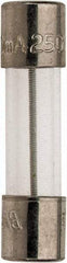 Cooper Bussmann - 250 VAC, 32 VDC, 0.4 Amp, Time Delay Miniature Glass Fuse - 20mm OAL, 10 at 125 V kA Rating, 5mm Diam - USA Tool & Supply