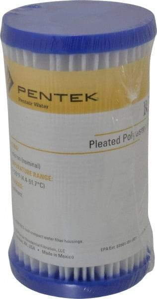 Pentair - 2-5/8" OD, 30µ, Non-Woven Polyester Pleated Cartridge Filter - 4-7/8" Long, Reduces Sediments - USA Tool & Supply