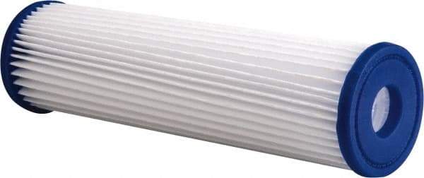 Pentair - 2-5/8" OD, 30µ, Non-Woven Polyester Pleated Cartridge Filter - 9-3/4" Long, Reduces Sediments - USA Tool & Supply