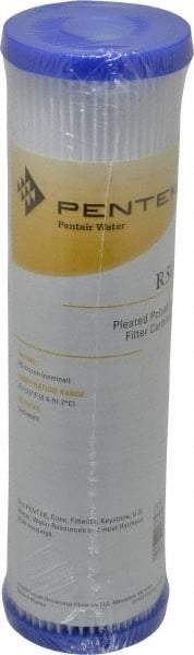 Pentair - 2-5/8" OD, 50µ, Non-Woven Polyester Pleated Cartridge Filter - 9-3/4" Long, Reduces Sediments - USA Tool & Supply