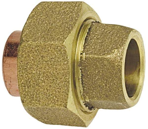 NIBCO - 5/8" Cast Copper Pipe Union - C x C, Pressure Fitting - USA Tool & Supply