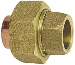 NIBCO - 5/8" Cast Copper Pipe Union - C x C, Pressure Fitting - USA Tool & Supply