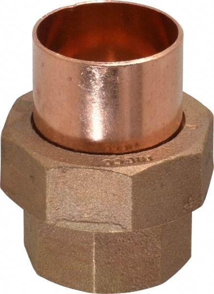NIBCO - 1-1/2" Cast Copper Pipe Union - C x C, Pressure Fitting - USA Tool & Supply