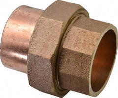 NIBCO - 2" Cast Copper Pipe Union - C x C, Pressure Fitting - USA Tool & Supply