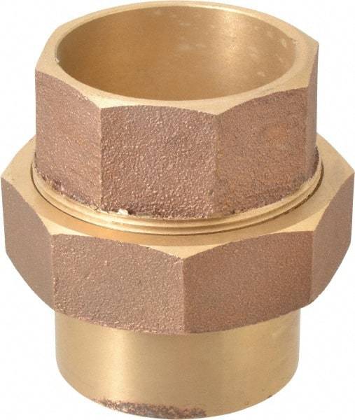 NIBCO - 2-1/2" Cast Copper Pipe Union - C x C, Pressure Fitting - USA Tool & Supply