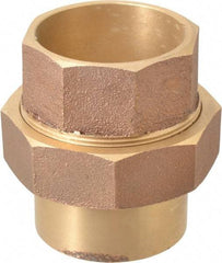 NIBCO - 2-1/2" Cast Copper Pipe Union - C x C, Pressure Fitting - USA Tool & Supply