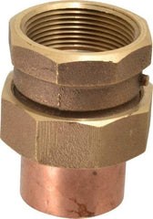 NIBCO - 1-1/2" Cast Copper Pipe Union - C x F, Pressure Fitting - USA Tool & Supply