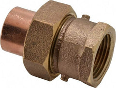 NIBCO - 3/4" Cast Copper Pipe Union - C x F, Pressure Fitting - USA Tool & Supply