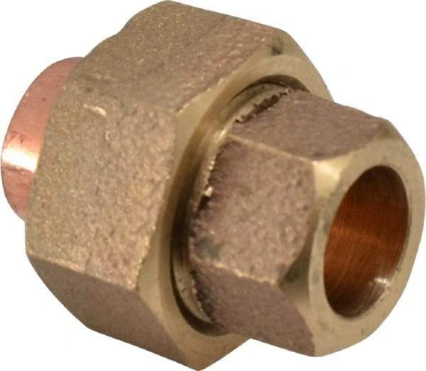 NIBCO - 3/8" Cast Copper Pipe Union - C x C, Pressure Fitting - USA Tool & Supply