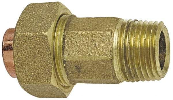 NIBCO - 2-1/2" Cast Copper Pipe Union - C X M, Pressure Fitting - USA Tool & Supply