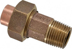NIBCO - 1/2" Cast Copper Pipe Union - C X M, Pressure Fitting - USA Tool & Supply