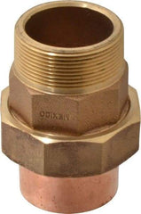 NIBCO - 2" Cast Copper Pipe Union - C X M, Pressure Fitting - USA Tool & Supply