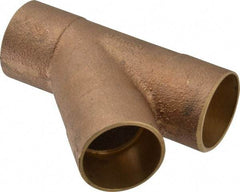 NIBCO - 1-1/4" Cast Copper Pipe 45° Wye - C x C x C, Pressure Fitting - USA Tool & Supply