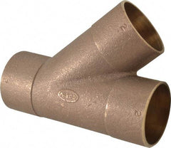 NIBCO - 2" Cast Copper Pipe 45° Wye - C x C x C, Pressure Fitting - USA Tool & Supply