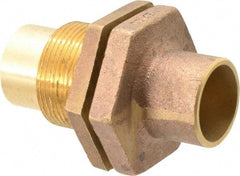 NIBCO - 1" Cast Copper Pipe Bulkhead - C x C, Pressure Fitting - USA Tool & Supply