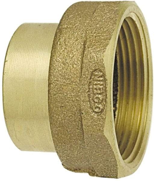 NIBCO - 3", Cast Copper Drain, Waste & Vent Pipe Adapter - Ftg x F - USA Tool & Supply
