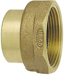 NIBCO - 3", Cast Copper Drain, Waste & Vent Pipe Adapter - Ftg x F - USA Tool & Supply