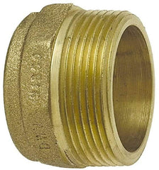 NIBCO - 1-1/2 x 1-1/4", Cast Copper Drain, Waste & Vent Pipe Hex Adapter - C x M - USA Tool & Supply