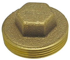 NIBCO - 2", Cast Copper Drain, Waste & Vent Pipe Plug - M - USA Tool & Supply