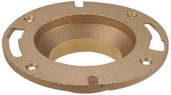 NIBCO - 4" Pipe, 7" OD, Cast Copper Closet Flange - 180° Max Working Temp, C End Connections - USA Tool & Supply