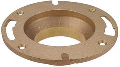 NIBCO - 4 x 3" Pipe, 7" OD, Cast Copper Closet Flange - 180° Max Working Temp, C End Connections - USA Tool & Supply